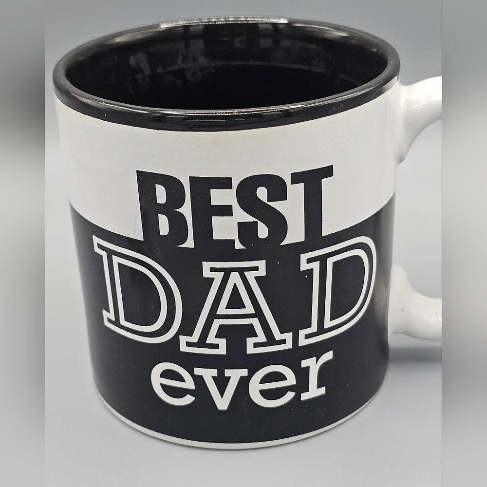 'Best Dad Ever' Vintage Gift Set - Mug, Cufflinks, Tie Clip - Picture 2 of 6